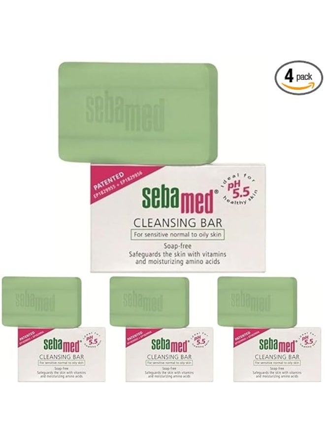 Sebamed Cleansing Bar For Sensitive And Problematic Skin, 100Gm (Pack of 4) - Image 1